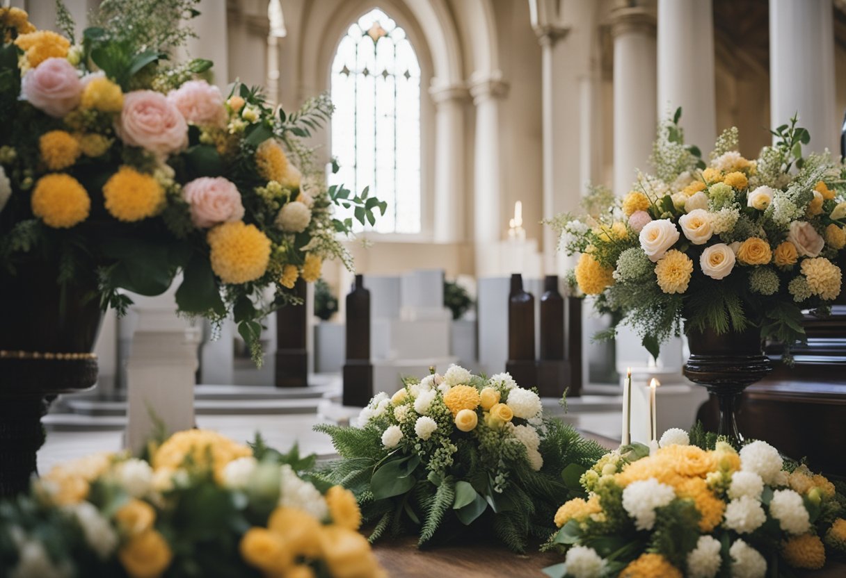 Blomstergaver du kan give til den sidste afsked ved en begravelse